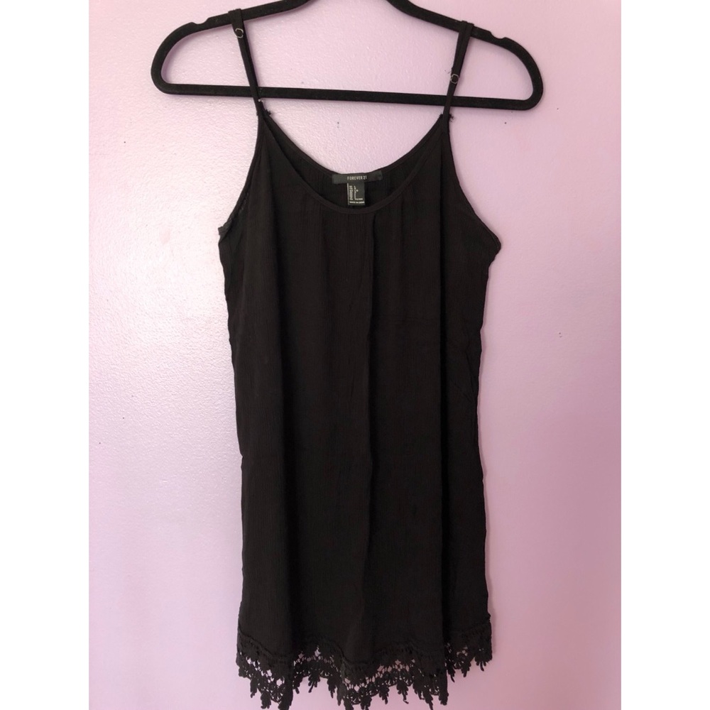 Little Black Dress w/ Lace Hem